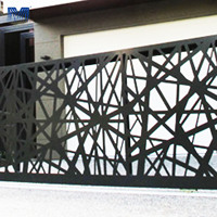 Diseño Personalizable, Protección de Privacidad para Jardín, Grabado Láser 3D, Resistente a la Humedad, Valla de Aluminio Perforada