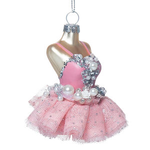 Ornements de Noël en verre soufflé à la main, ballerine en verre, décorations de Noël écologiques - Product Image 4