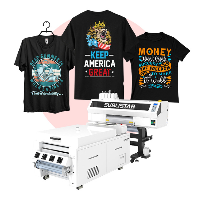 SUBLISTAR 60cm Large Format DTF Printer Inkjet Heat Press 3* I3200 Print Heads DTG T Shirt Transfer T-shirts Printing Machine
