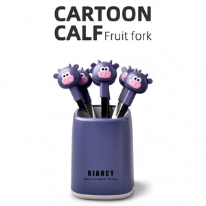 Forchettine per Frutta Cathylin in Plastica ABS di Grado Alimentare, Forma di Animali Cartoon Carini, 6cm, per Feste per Bambini - Product Image 3