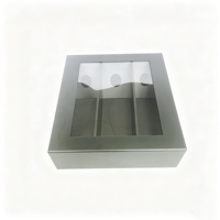 Caja Rígida de Cartón Magnética Plegable de Lujo Negra Personalizada con Revestimiento de Rejilla y Materiales Biodegradables para Empaque de Botellas de Vino Tinto