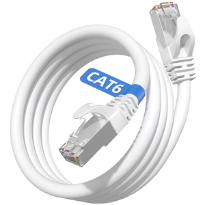 สายแพทช์อีเธอร์เน็ต Cat6 BC SFTP สำหรับภายในอาคาร ขนาด 24AWG สีดำ สายแลนแบบกำหนดเองพร้อมปลอกหุ้ม PVC Cat6a ความยาว 1 ม. 2 ม. 3.0 ม. - Product Image 1