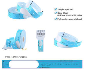 Cartouche de bracelet médical LW02 pour bracelet d'identification <span class=keywords><strong>Zebra</strong></span> HC100 ZD510 - Product Image 4