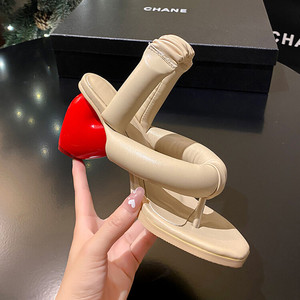 Sandali da donna Mona estivi alla moda per esterni 2025, ultimi modelli <span class=keywords><strong>con</strong></span> <span class=keywords><strong>tacco</strong></span> spesso, <span class=keywords><strong>infradito</strong></span> da spiaggia slip-on aperte dietro, stile Instagram - Product Image 2