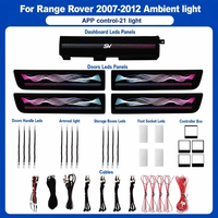 Kit de bande lumineuse d'ambiance pour l'intérieur de la voiture, 64 couleurs, style ciel étoilé, commande par application, pour Land Rover Range Rover 2007-2012