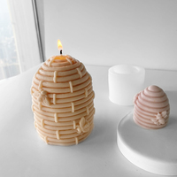 Zwei Größen 3D Bienenwaben-Bienenstock Silikonform für DIY Selbstgemachte Kerzenherstellung