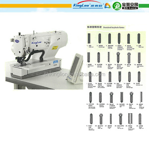 Máquina de Coser Industrial Automática Computarizada de Alta Velocidad con Motor de Engranajes para Ojales Redondos, Nueva - Product Image 3