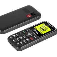 Teléfono para Personas Mayores UNIWA V171, Doble SIM, Teclado Qwerty, Botones Grandes para Números de Emergencia y Familiares, 1000mAh, Radio FM Inalámbrica, Base de Carga