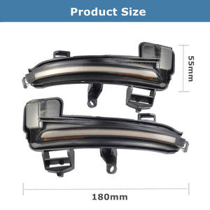 Clignotant LED dynamique pour audi, feu de côté séquentiel, pour <span class=keywords><strong>Skoda</strong></span> Superb A7 2016 2017 2018 2019 - Product Image 3