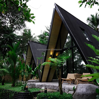 Prêt à Expédier Expédition Conteneur Préfabriqué Assemblé Triangle Smart Steel A Frame Home House
