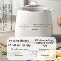 Cuiseur à œufs et cuiseur vapeur électrique multifonctionnel automatique pour 4 à 6 œufs, appareil pour le petit-déjeuner à la maison ou en dortoir, 200W