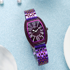 Reloj de Pulsera de Acero de Lujo Ligero y Moderno, Reloj de Cuarzo Vintage con Forma de Barril para Mujer, Reloj de Pulsera de Diamantes con Cielo Estrellado para Mujer - Product Image 2