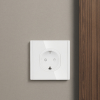 Touchmi Usage Domestique 81*81mm 10A/16A Personnalisé EU Mécanique Schuko Prises 2 Prises Prise Puissance Mur Prises Électriques