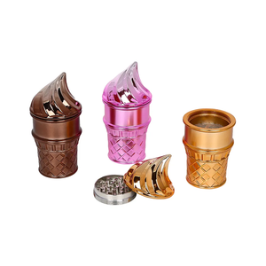 Nouveau design, moulin à herbes en alliage de zinc, broyeur manuel en métal et plastique pour tabac, accessoires pour fumeurs - Product Image 4