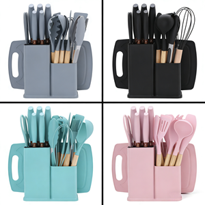 Juego de 19 Cuchillos de Cocina de Silicona de Grado Alimenticio, Resistentes al Calor, Aptos para Sartenes, para Cocinar y Hornear - Product Image 3