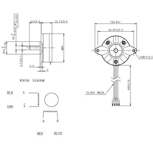 Motore <span class=keywords><strong>Stepper</strong></span> Ibrido NEMA14 Altamente Adattabile a 2 Fasi, Angolo di Passo 0.9°, 40mNm, 4.8V, Garanzia 12 Mesi per Misurazioni Industriali - Product Image 3