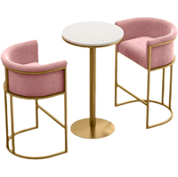 Chaise de bar haute en métal moderne personnalisée tabouret de comptoir de luxe coloré