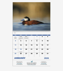 Calendarios Espirales de Aves Acuáticas con Logotipo Personalizado 2027, Regalo Promocional al por Mayor para Empresas, <span class=keywords><strong>12</strong></span> Meses - Product Image 1