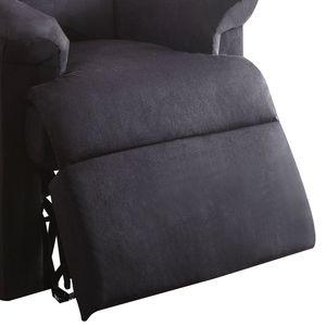 Reclinable de movimiento de diseño moderno DB Arcadia en tela tejida negra - Product Image 3