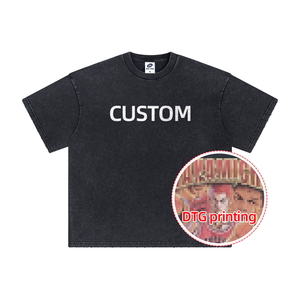Camiseta Unisex de Estilo Urbano Vintage, Holgada y Bien Diseñada, 250GSM, Algodón, Impresión DTG, Logotipo Colorido en Gran Área - Product Image 3