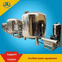 Système d'osmose inverse chimique électronique biomédical entièrement automatique de 6 tonnes EDI traitement de l'eau à pression désionisée ultra-pure