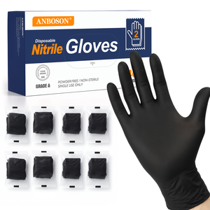 2ct de paire de <span class=keywords><strong>gants</strong></span> <span class=keywords><strong>en</strong></span> nitrile emballés individuellement <span class=keywords><strong>gants</strong></span> jetables de qualité alimentaire <span class=keywords><strong>en</strong></span> nitrile Premium personnalisé portable Pack 2 pièces de la paire - Product Image 1
