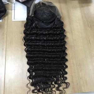 <span class=keywords><strong>Capelli</strong></span> vietnamiti 100% <span class=keywords><strong>veri</strong></span> <span class=keywords><strong>capelli</strong></span> umani 4x4 HD chiusura in pizzo senza colla parrucca a onde profonde di colore naturale - Product Image 2