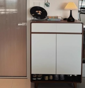 Large-capacity Solid Wood Color <strong>Shoe</strong> <strong>Cabinet</strong> for Home, Entrance <strong>Hallway</strong>, Integrated Storage <strong>Shoe</strong> Rack - Product Image 5
