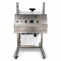 Machine de scellage à bande électrique robuste et continue en acier inoxydable, scelleuse thermique mobile avec refroidisseur d'eau industriel pour sacs