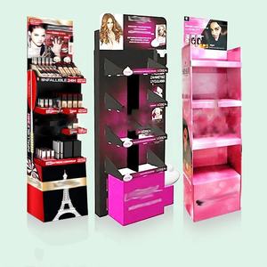 Rak Promosi Kosmetik Supermarket, Rak Display Karton Kustom untuk Kuas Makeup dengan Pengait - Product Image 6