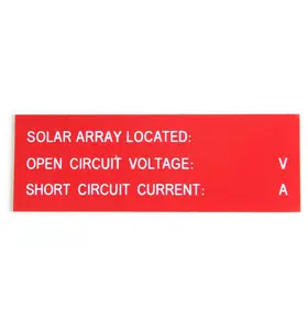 Kit de etiquetas de Sistema Solar Abs, etiqueta Solar de plástico Abs con Pegatina autoadhesiva