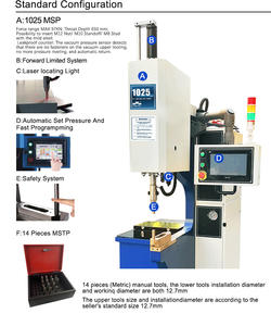 Программа хранения, автоматическая установочная сила, 10 тонн, гидравлическая машина для вставки крепежа из нержавеющей стали - Product Image 3