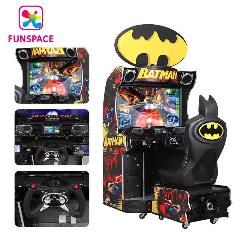 Funspace video lái xe mô phỏng đồng tiền hoạt động BAT người đàn ông đua xe Arcade trò chơi máy