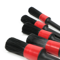 Ensemble de 5 brosses de nettoyage pour voiture, outils de lavage automobile pour tableau de bord, sortie d'air, accessoires intérieurs