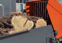 Processeur de bois de chauffage Hardox X-Blade 18 tonnes GX690 22HP, capacité de bûches de 500 mm, fendeuse de bois automatique à gaz pour usage commercial