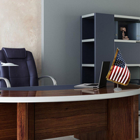 Drapeau de bureau miniature personnalisé avec logo et texte imprimés, franges de luxe, couleurs vives, fanion personnalisé, efficace pour les entreprises
