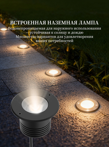Wholesale Factory Price INGROUND-50 Round Recessed <b>LED</b> Underground <b>Light</b> IP67 Warm White Tempered Glass Pool Deck Step <b>Light</b> OEM - Product Image 6
