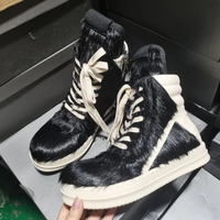 Mocassins unisexes en cuir véritable de haute qualité, style sportif décontracté, à enfiler, plateforme, automne-printemps, souples et légers pour la marche