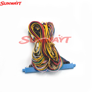10pin+36 Pin Red Board Wire Harness Cable with Jamma Loom Connector for Multigame Board 6X 7X <b>Game</b> Coin Operated <b>Game</b> <b>Machine</b> - Product Image 4