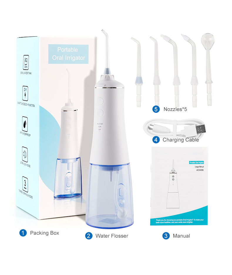 2021 newest tooth picker water flosser oral teeth irrigator without battery