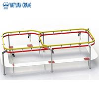Pont roulant monopoutre léger à 4 poteaux WEIYUAN, capacité 1-5 tonnes, avec moteur et télécommande
