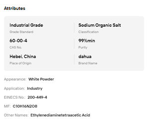 โรงงานผลิต Tetrasodium EDTA คุณภาพสูง สารยึดเกาะประจุโลหะ สำหรับเครื่องสำอาง การย้อมสีสิ่งทอ และการบำบัดน้ำ - Product Image 6