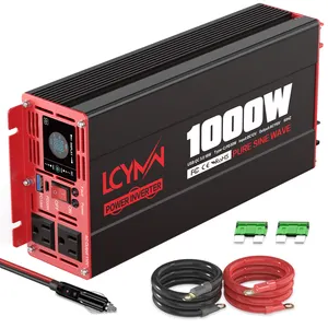 1000w 2000w 3000w pura onda sinusoidale Inverter ad alta frequenza Dc 12v a Ac 110v auto Inverter di potenza con Display Lcd