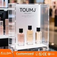 SUNYU comptoir en acrylique personnalisé bouteille de parfum présentoir boîte de présentoir en acrylique transparent