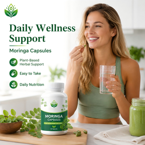 Capsules d'Élixir Vert aux Feuilles <span class=keywords><strong>de</strong></span> <span class=keywords><strong>Moringa</strong></span>, 60 Comprimés, Complément Alimentaire à Base <span class=keywords><strong>de</strong></span> Plantes - Product Image 2