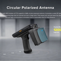 Lecteur-graveur UHF portable robuste C72 à double fréquence UHF + NFC longue portée avec fonction de lecture de codes-barres 1D et 2D