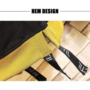 FOXA <b>Mens</b> Colorblock Hoodie Unisex <b>Pullover</b> With Pocket Breathable French Terry Sweatshirt Casual Hip Hop Top - Product Image 6