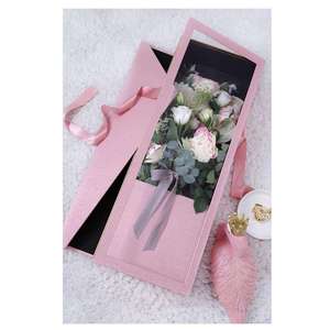 Wholesale Long <b>square</b> Flower <b>Box</b> Valentine Floral <b>Gift</b> Packaging Boxes for Flower - Product Image 2