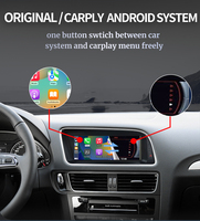 Autoradio tactile sans fil CarPlay avec écran tactile, système Linux Navi, lecteur multimédia pour Audi Q5 2009-2016