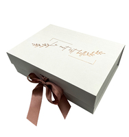 Boîte cadeau magnétique de luxe en papier rigide écologique recyclable avec fermeture magnétique
